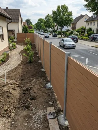 Lärmschutzzaun in Bonn - fachgerechte Ausführung vor Ort